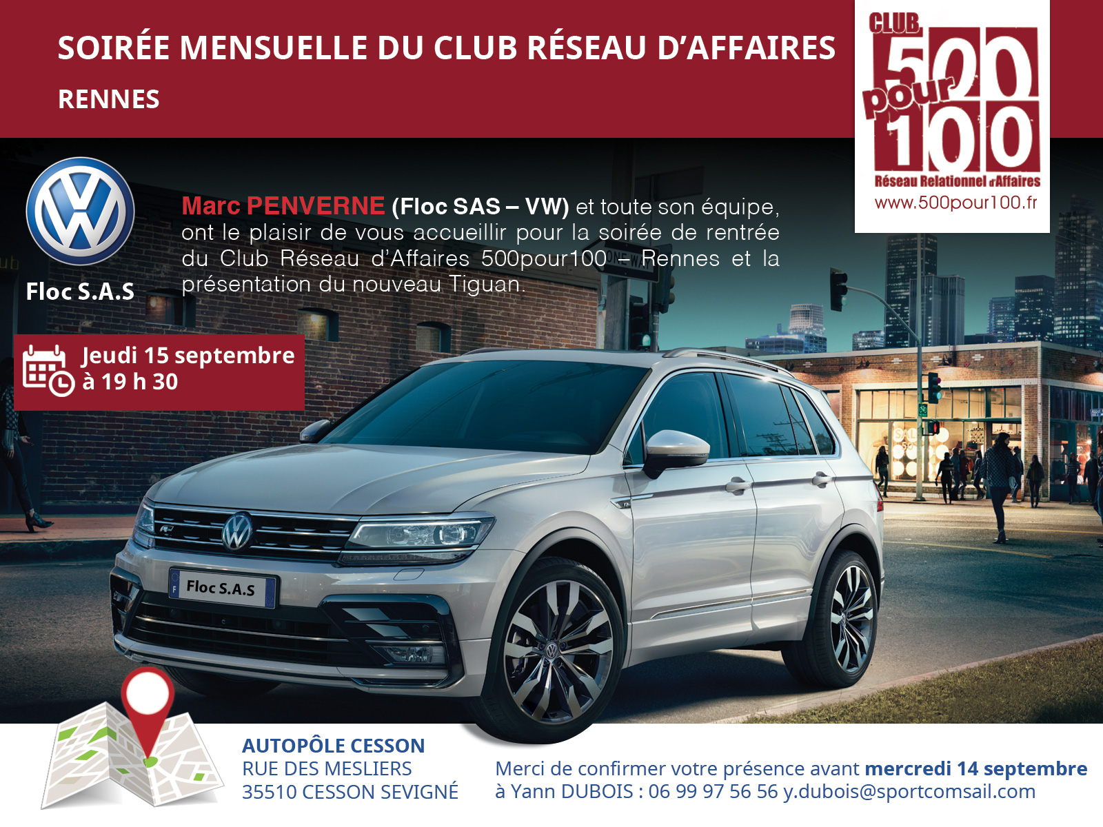Soirée Rentrée Club Rennes VW Cesson